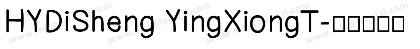 HYDiSheng YingXiongT字体转换